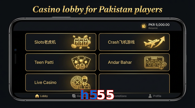 Lobby view of H555 for Pakistan users